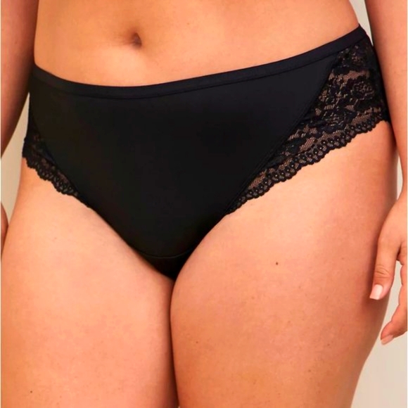 ❤️NWT TORRID PANTY - BLACK LACE - CAGE BACK - MID RISE SEXY HIPSTER - Picture 7 of 11